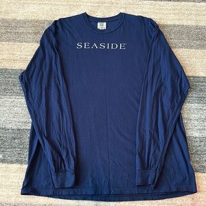 Seaside Navy Blue Long Sleeve Tshirt